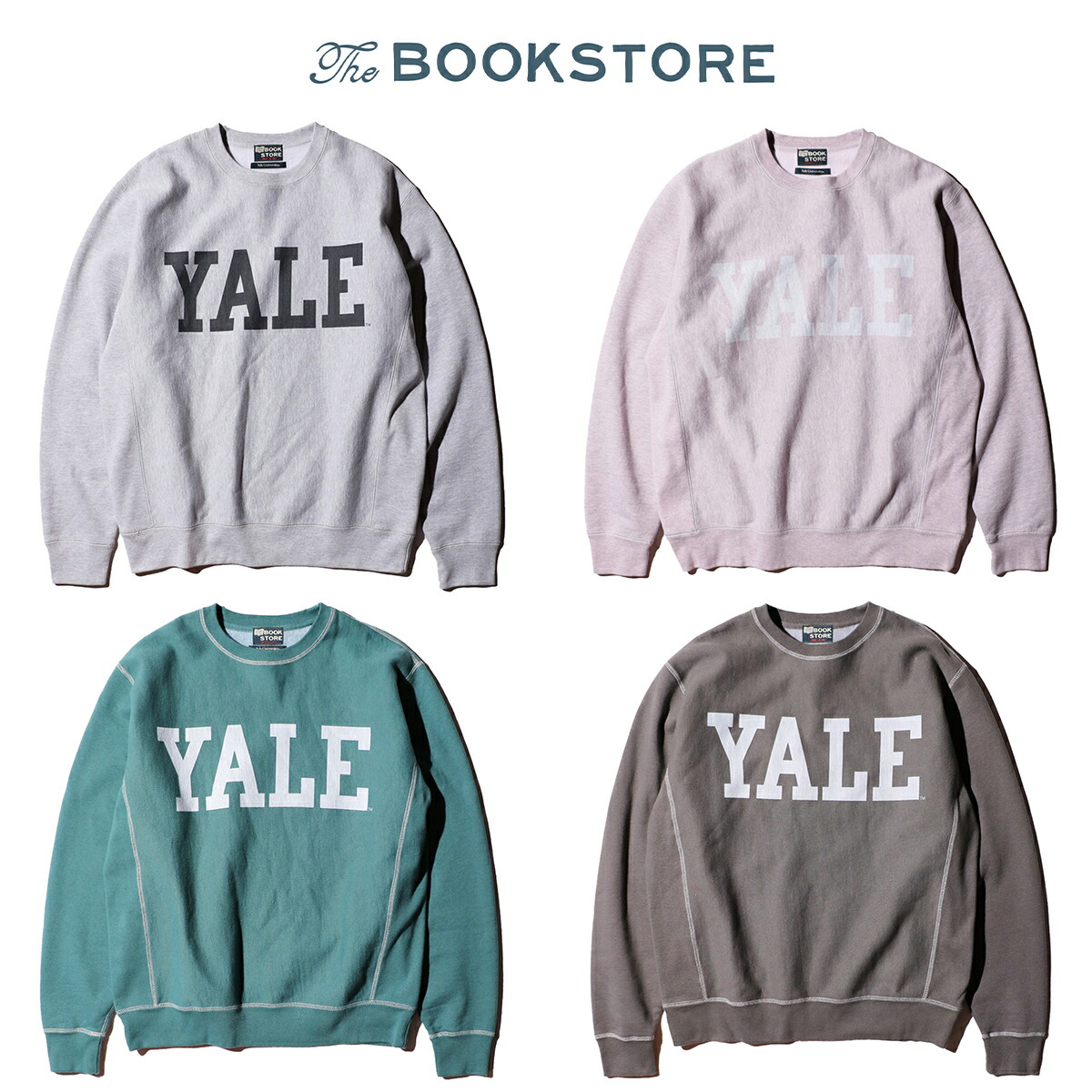 美品 THE BOOK STORE YALEスウェット F The BOOK STORE / YALE 13.5OZ CREW SWEAT