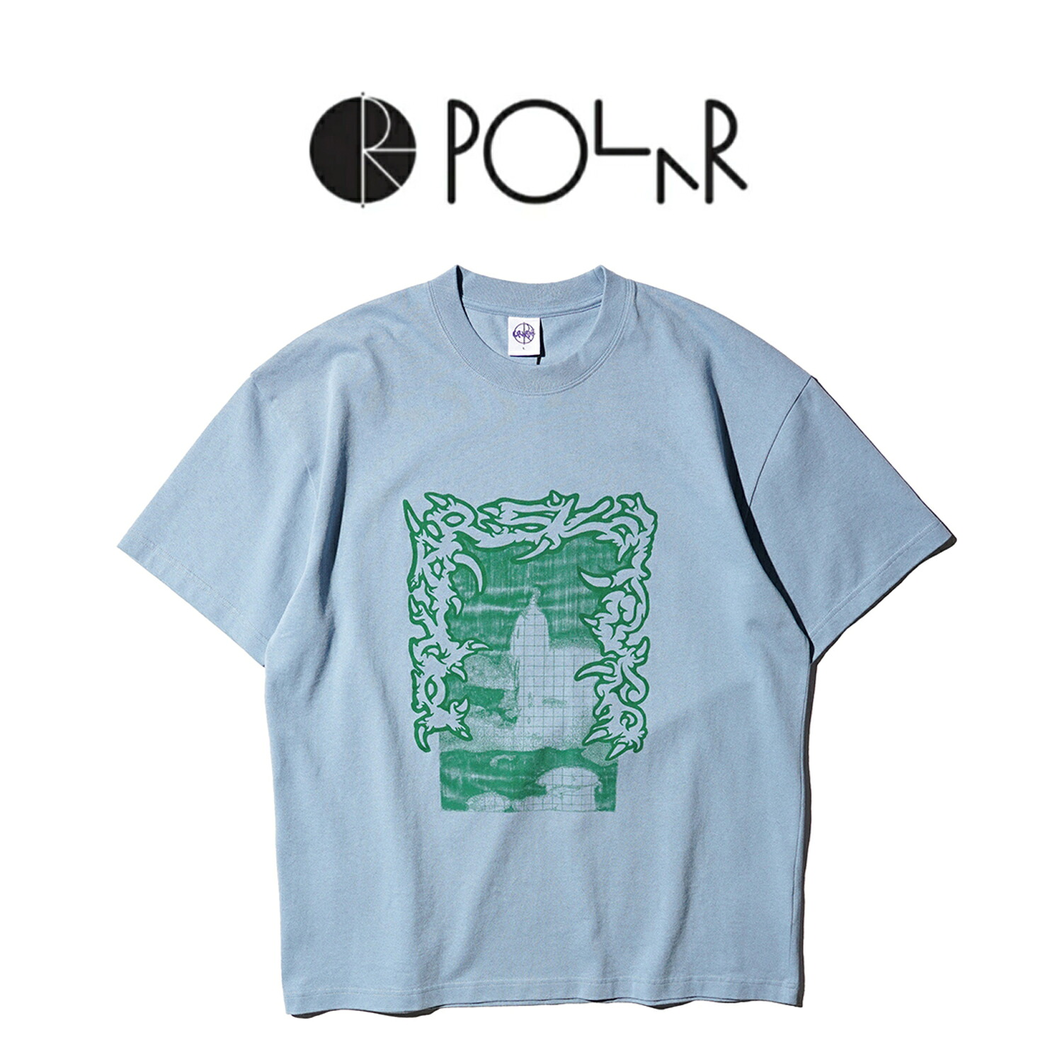 【Polar Skate Co. / ポーラースケートカンパニー】TEE | PASSING RESEMBLANCE 半袖 プリント Tシャツ ポルトガル製｜S.U.N.STORE