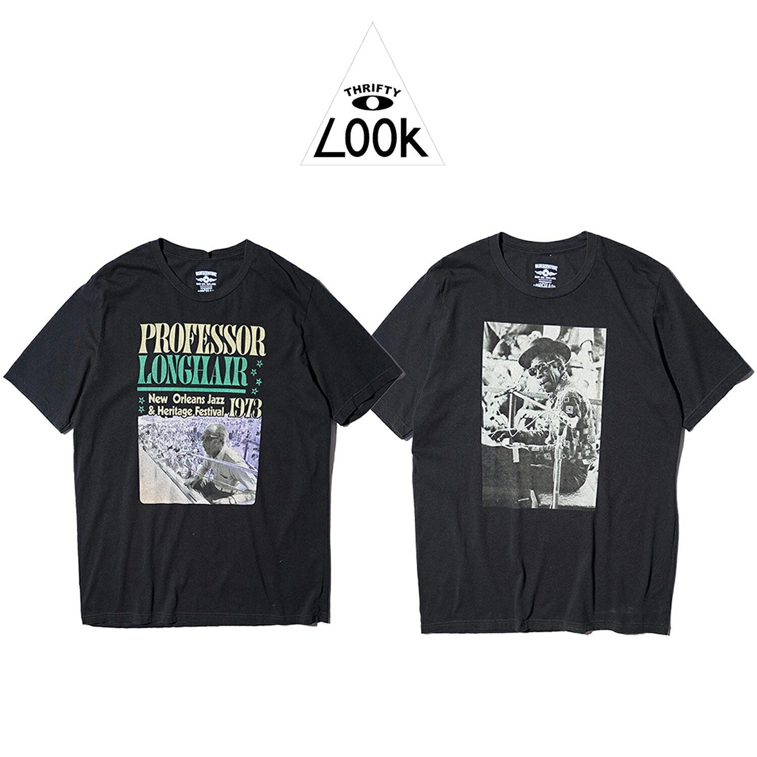 【THRIFTY LOOK / スリフティルック】THRIFTY "PROFESSOR LONGHAIR" TEE プロフェッサー・ロングヘア プリント 半袖 Tシャツ|S.U.N.STORE