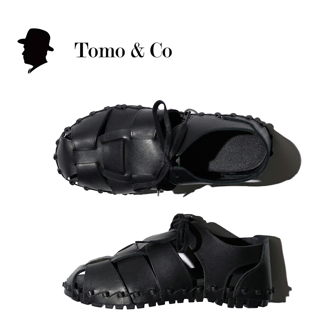【Tomo & Co / トモアンドシーオー 】GRUKA CONPONENT SHOES (TMTKS-S-0052) グルカシューズレザー 靴 メンズ BLACK ブラック VIBRAM ビブラムソール｜S.U.N.STORE 28,600円