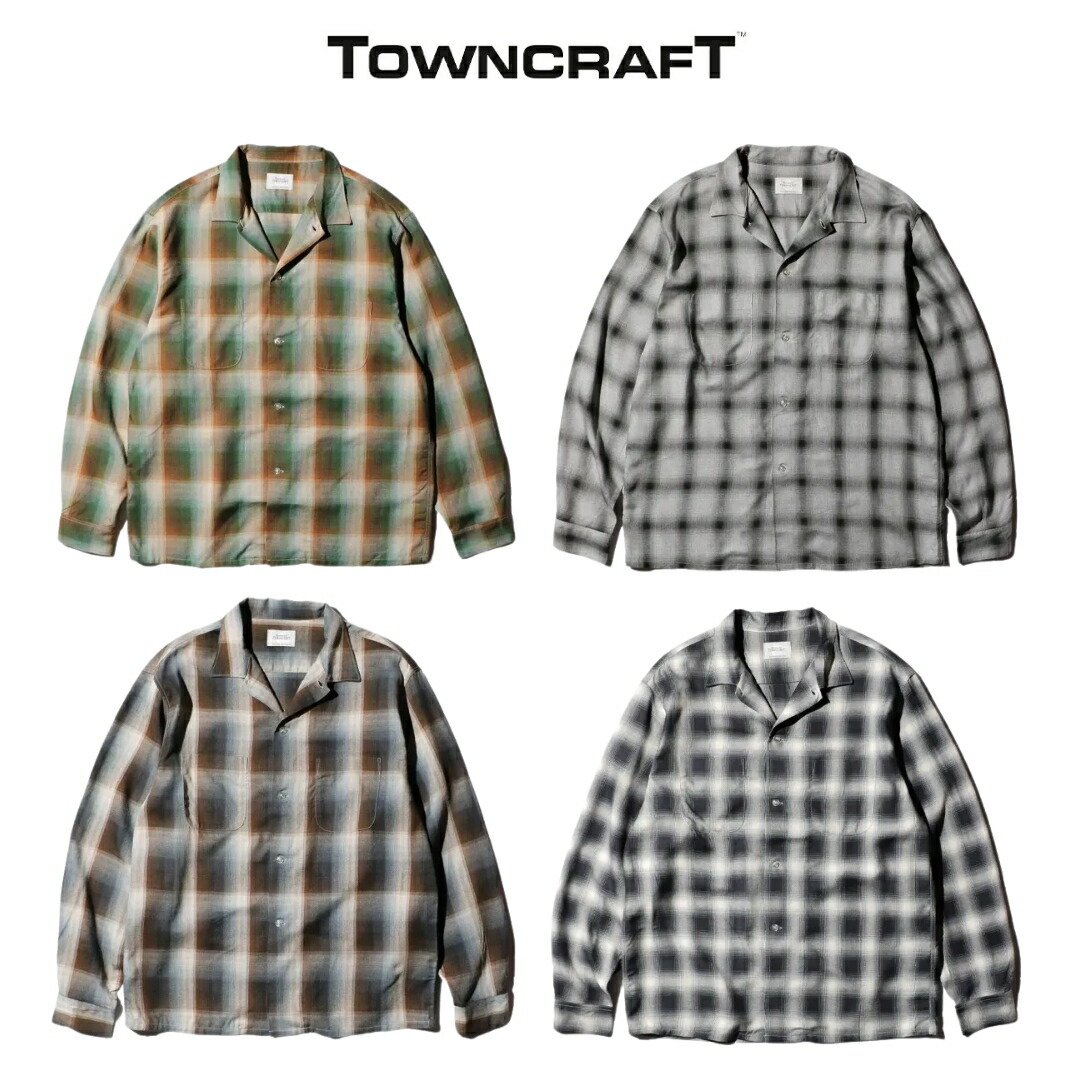 楽天市場】【TOWNCRAFT / タウンクラフト】60S OMBRE PLAID