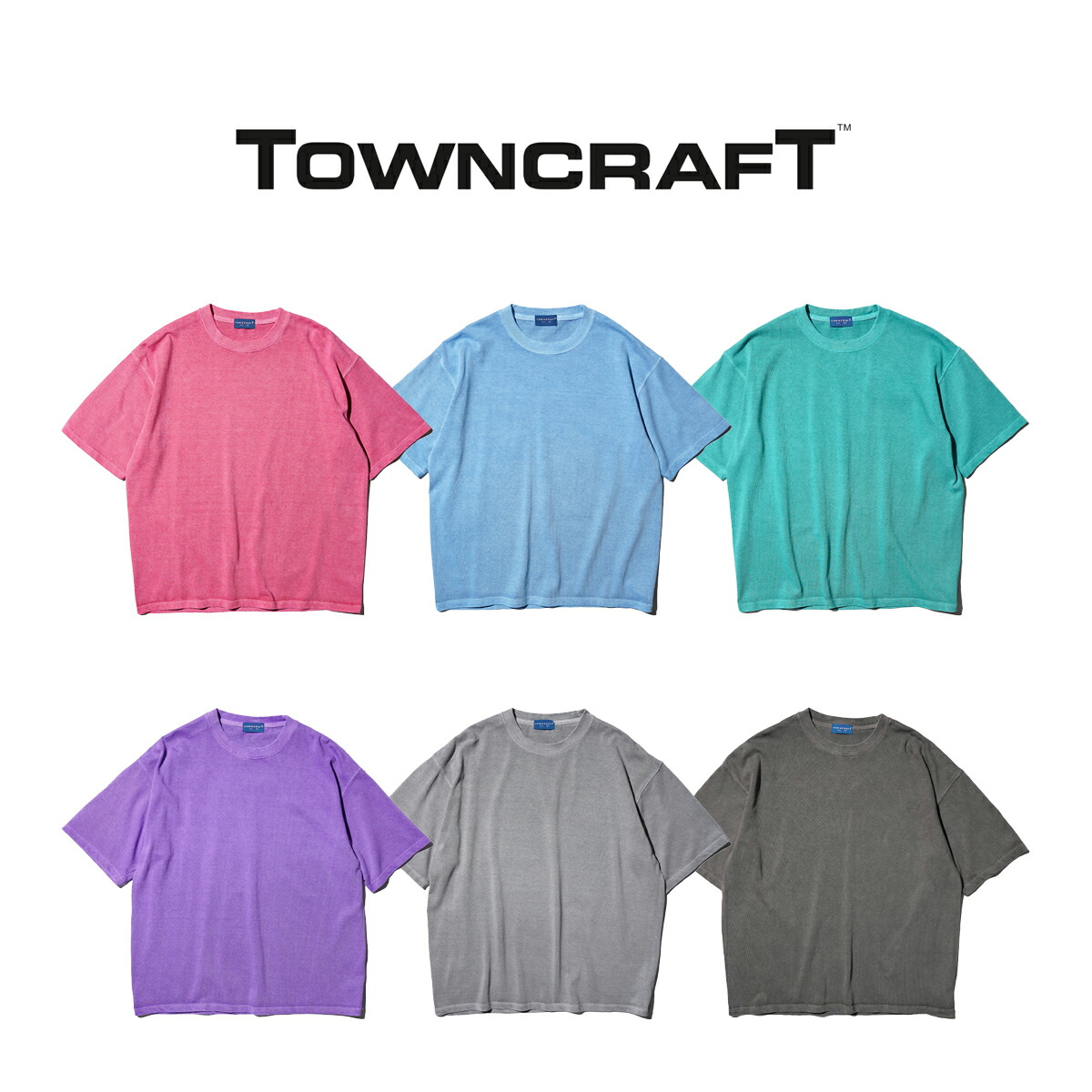 ヴィンテージ　灰　半袖シャツ　TOWNCRAFT 60年代 60s TOWNCROFT タウンクラフト チェック 開襟 ボックス