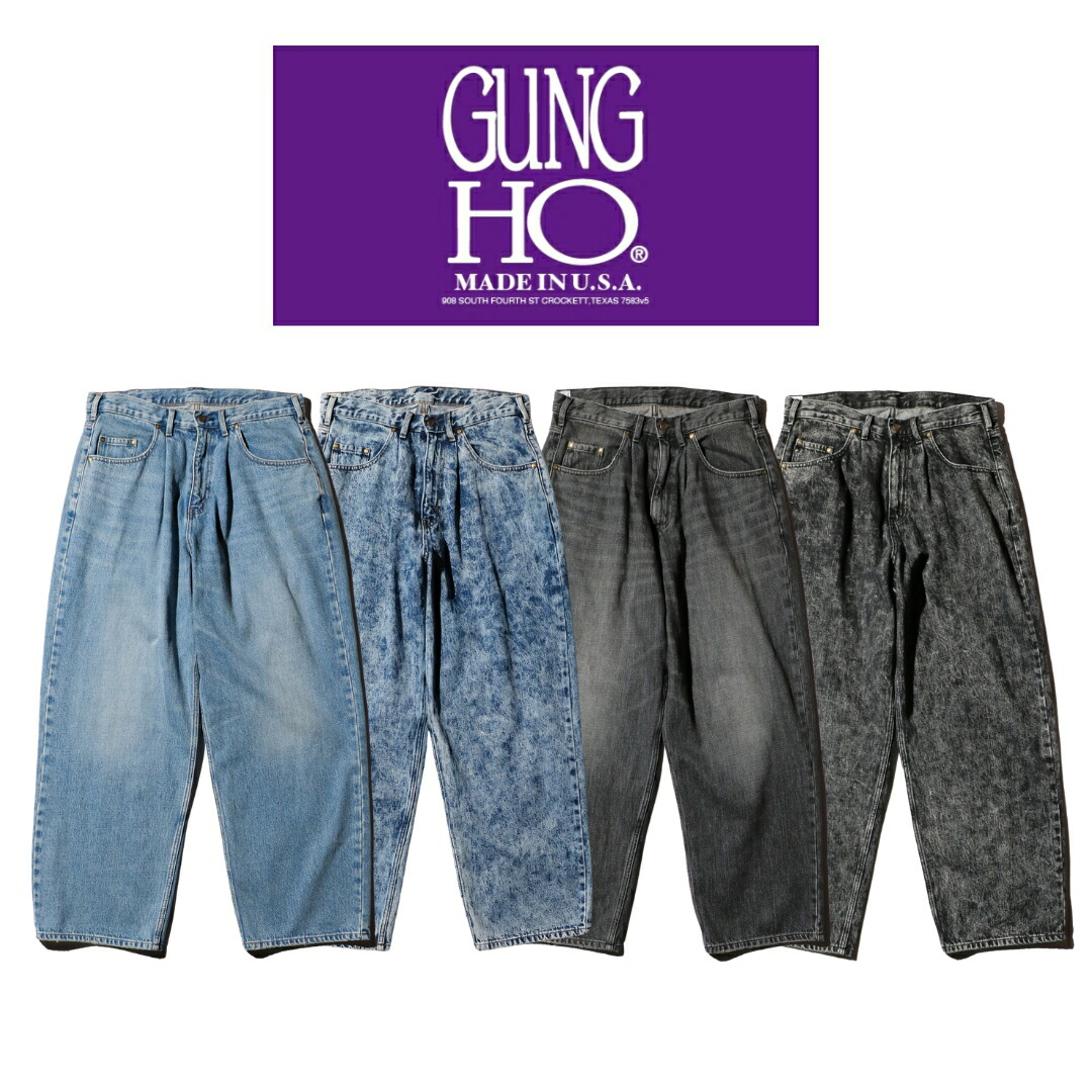 カンポデニムボートシューズ 楽天市場】【GUNG HO / ガンホー】 DENIM TAPARED PANTS
