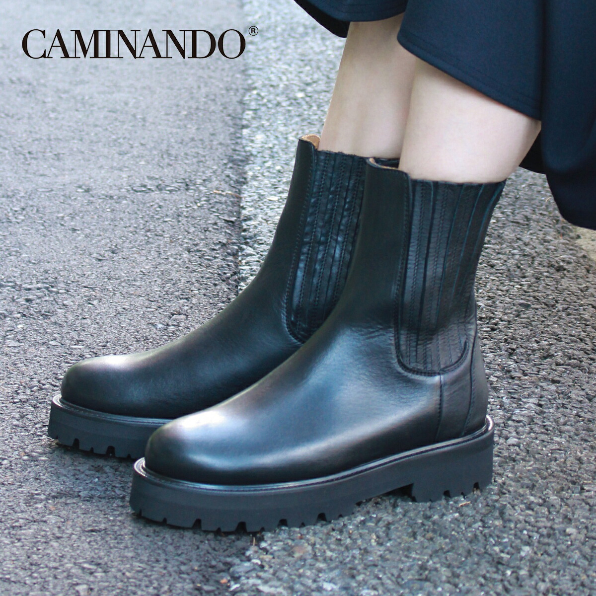 楽天市場】CAMINANDO / カミナンド CENTER ZIP BOOTS LIMITED EDITION 23106W センタージップ レザー  ブーツ : C.E.L.STORE