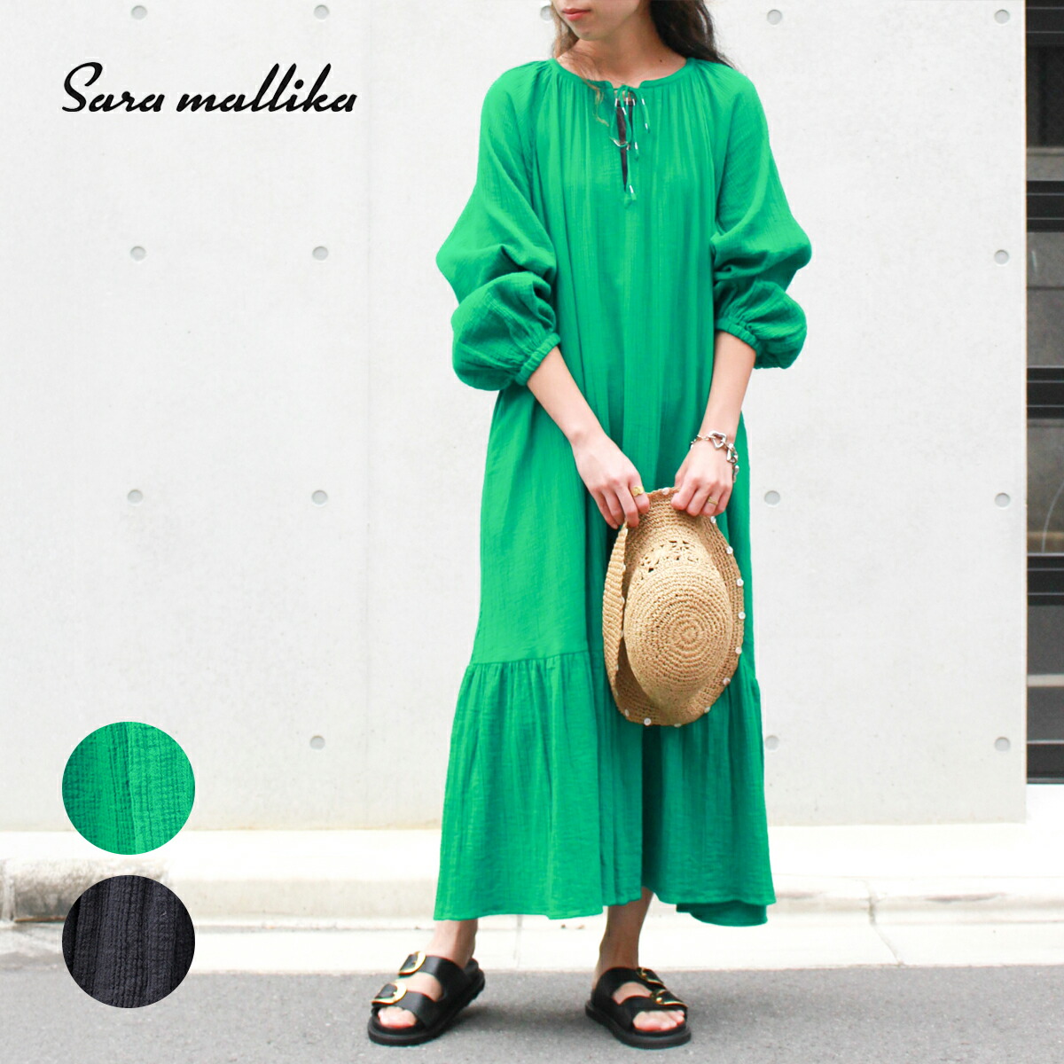 楽天市場】Sara mallika サラマリカ ワンピース Cotton Poplin Print