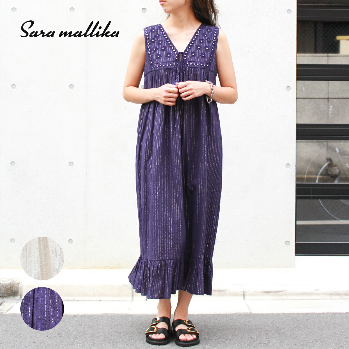 楽天市場】Sara mallika サラマリカ ワンピース Cotton Poplin Print