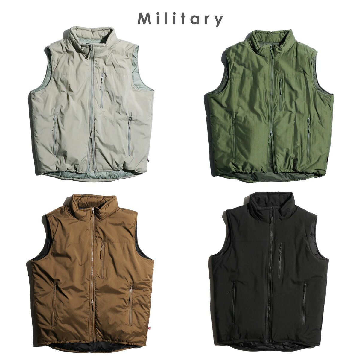 ジャケット・アウター ECWCS LEVEL7 PRIMALOFT VEST BLACK U.S MILITARY / LEVEL 7 ECWCS PRIMALOFT VEST
