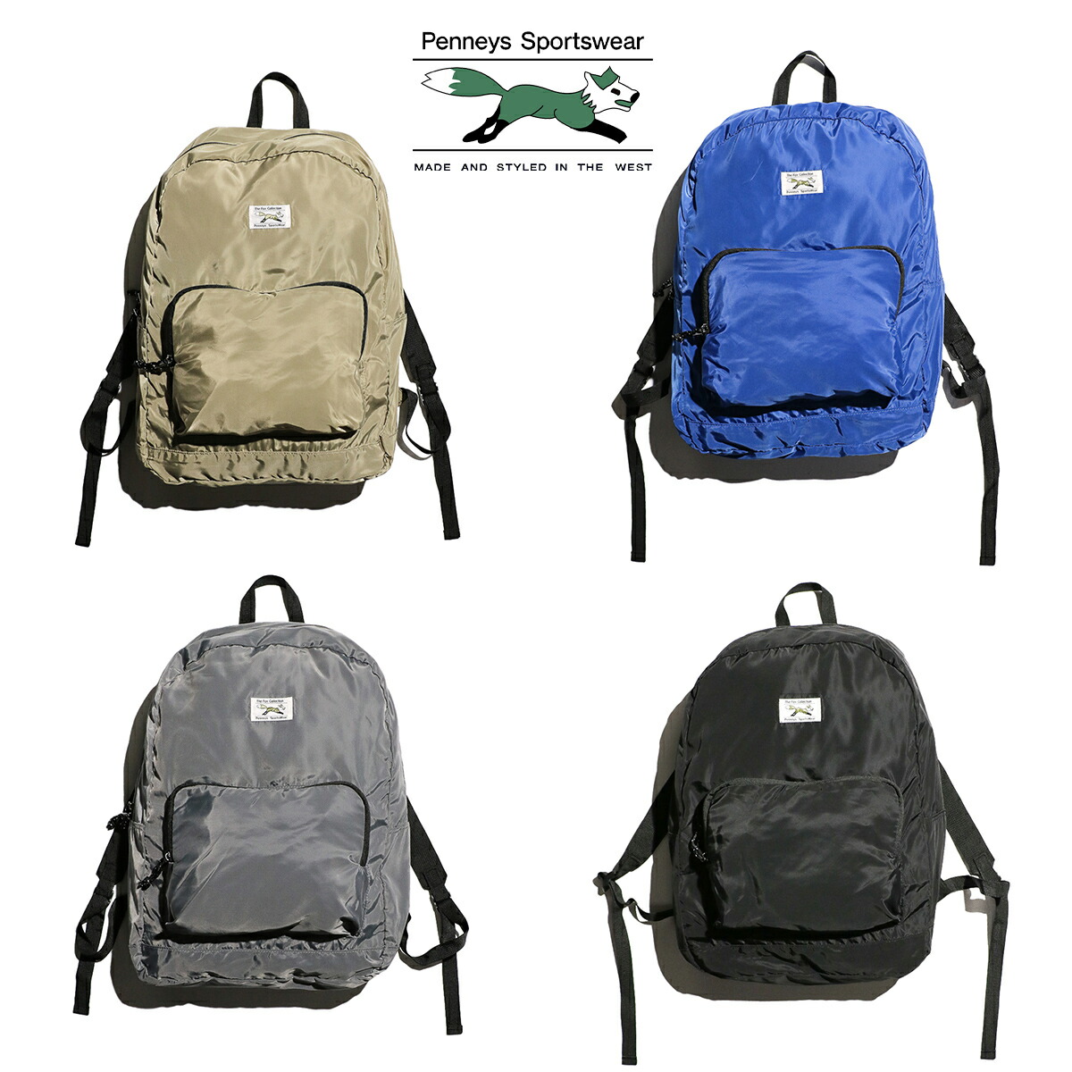楽天市場】【PENNEY'S / ペニーズ】 THE FOX PACKABLE DAY PACK ロゴ