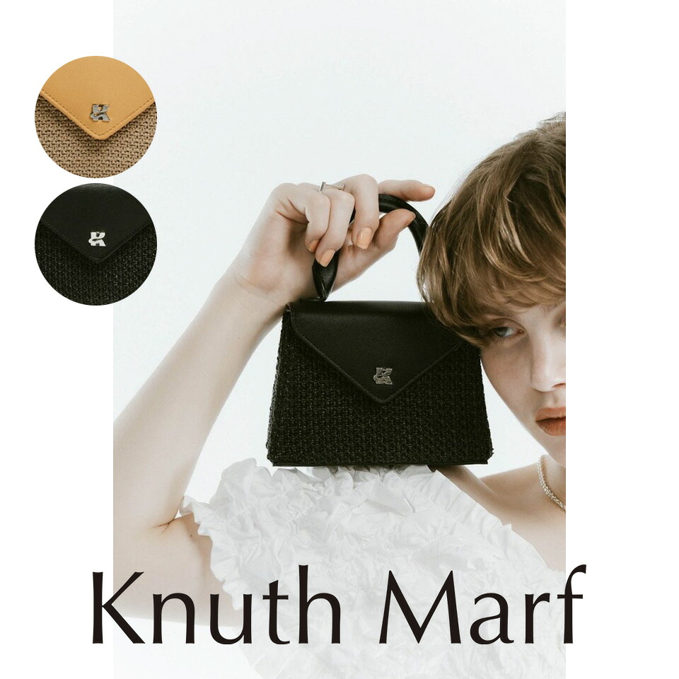 Knuth Marf クヌースマーフ lK motif mini basket / Kモチーフ ミニバスケットバッグ (ブラック/イエロー) / 25SS 8,833円