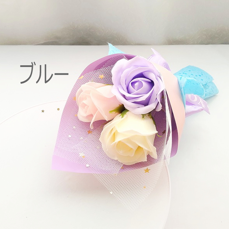 限定製作】 ソープフラワーのミニ花束 バラ３輪ブーケ プレゼント 発表会 母 花 結婚祝い 結婚記念日 妻 おしゃれ お花 記念日ギフト  選べるメッセージカード 即日発送 ギフト 贈り物 卒業 おめでとう 卒園式 入学 プチギフト クリスマス 敬老の日 tonna.com