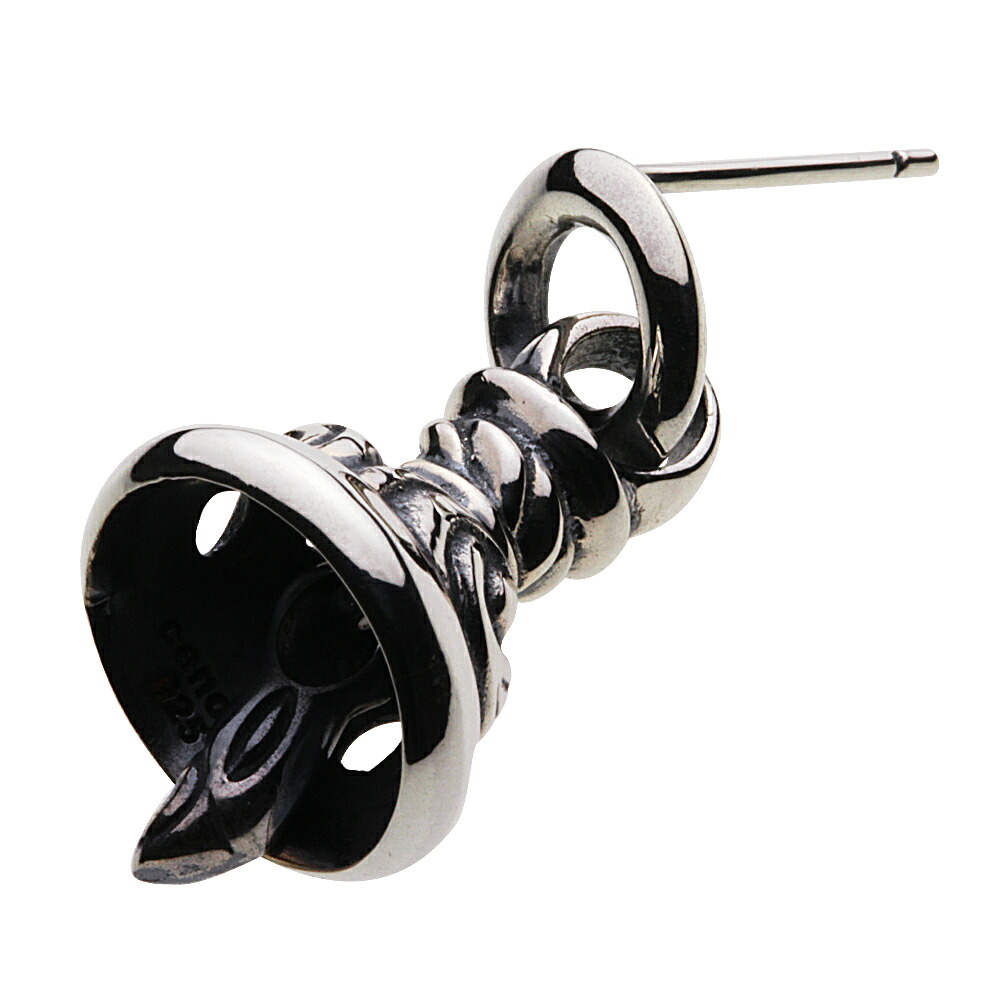 【セノーテ】 cenote-z-e0520 スイング ベル ピアス シルバー925 シルバーアクセサリー 純銀 925 ピアス スタッドピアス ベル 鐘 唐草模様 アラベスク チャーム ベルモチーフ サウンド 音が鳴る シルバーピアス アクセサリー ゴシック ファッション 13,500円