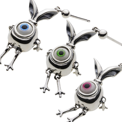 楽天市場】【セノーテ】 cenote-e0568 結び目玉ウサギ ピアス シルバー