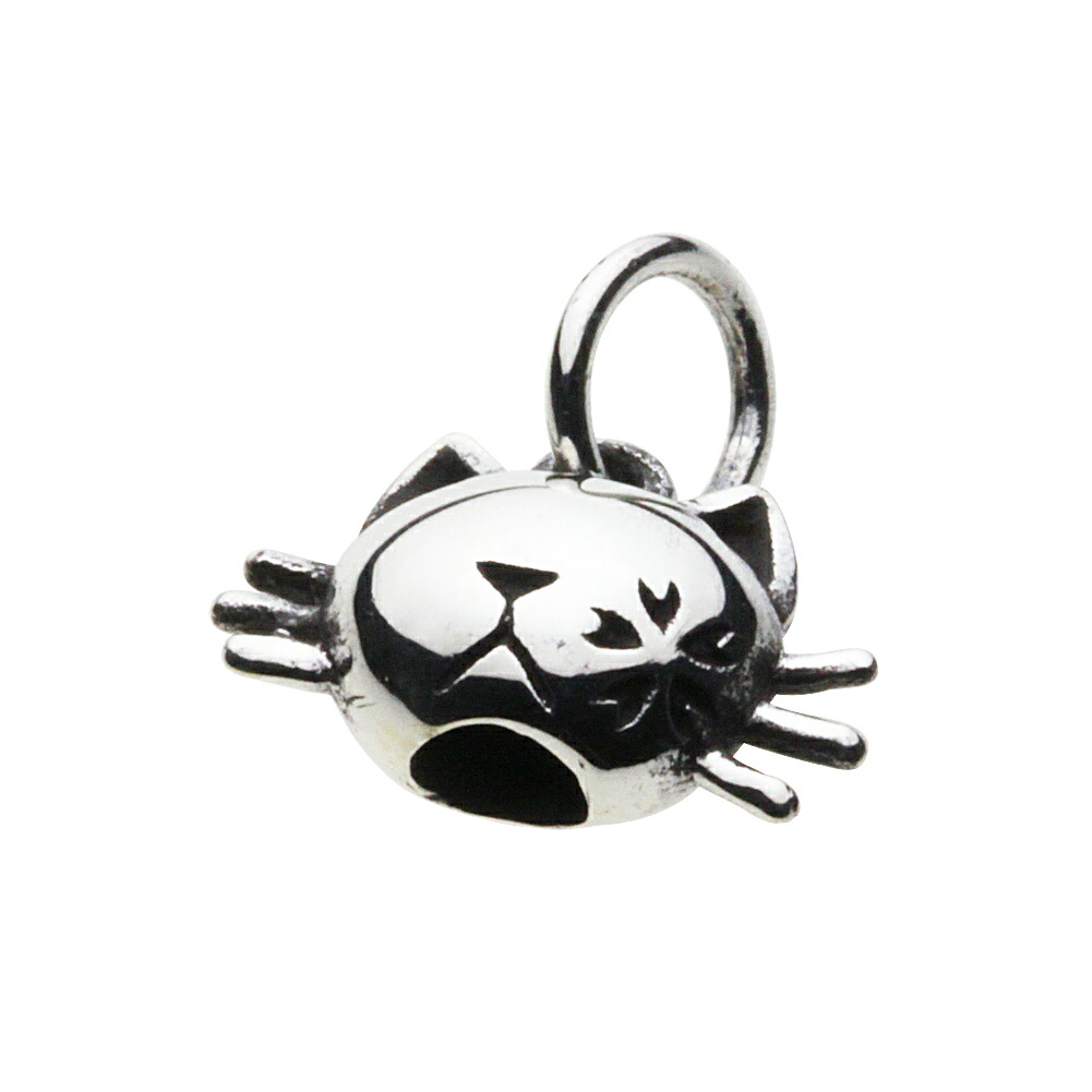 【セノーテ】 cenote-z-p0687 桜 猫フェイス ペンダント シルバー925 シルバーアクセサリー 純銀 925 ペンダント 猫 ネコ 鈴 ベル チャーム 幸運 お守り 招き猫 開運 シルバーアクセ 動物 可愛い プレゼント ギフト ねこモチーフ 猫好き ラッキーアイテム