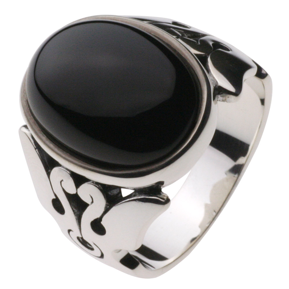 メンズ リング メンズオニキスリング オニキス 黒メノウ オニキス ダイヤモンド ホワイトゴールド k18 18金 オニキスリング プレゼント ご褒美 自分買い p
