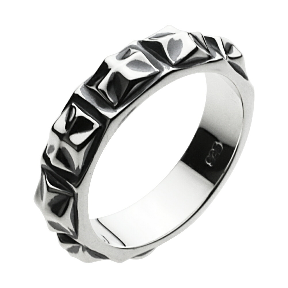 ピラミッドリング　極太リング　リング19　シルバー925リング シルバーリング｜シルバー925 リング | 21-R-019 – Nine Nine