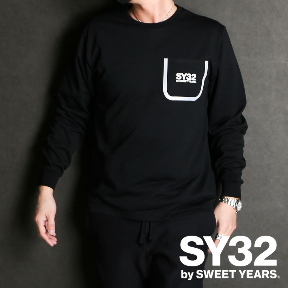 【SY32 SWEET YEARS】ロングスリーブ シャツ XL ブラック SY32 by SWEET YEARSTシャツ SY32 SWEET YEARS】ロングスリーブ シャツ