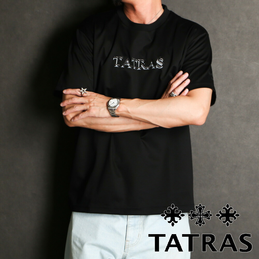 【TATRAS/タトラス】 RISTEN - リステン - BLACK / Tシャツ / MTAT25S8037-M【メンズ】【送料無料】｜CENTRAL5811