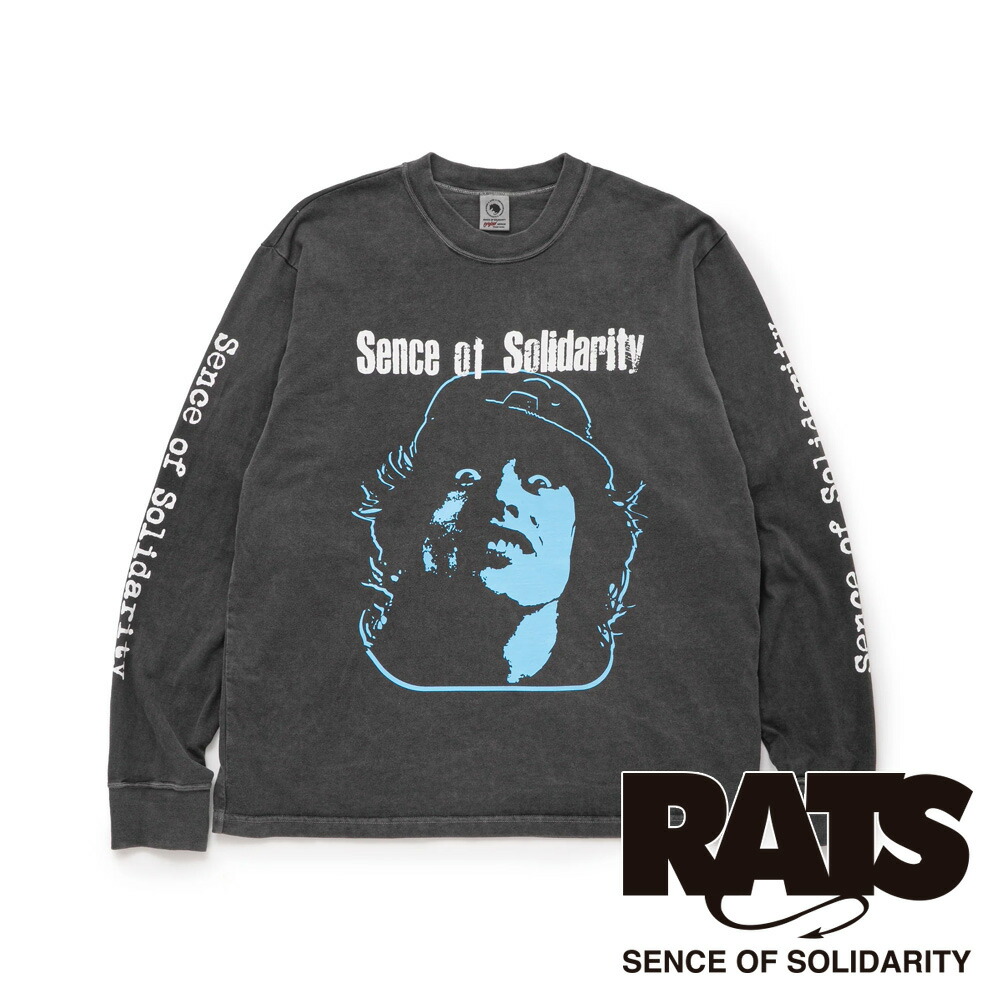 【RATS/ラッツ】PIGMENT DYED L/S TEE - BLUE / ロングスリーブ Tシャツ / 26'RTC-0301【メンズ】【送料無料】