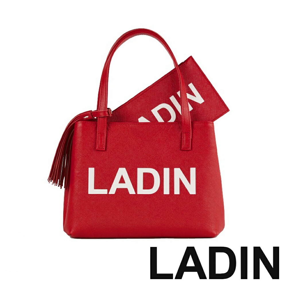 【LADIN/ラディン】Mini Tote Bag ： Red / ミニトートバッグ / カートバッグ / ゴルフ / レッド 【メンズ】【ユニセックス】【送料無料】