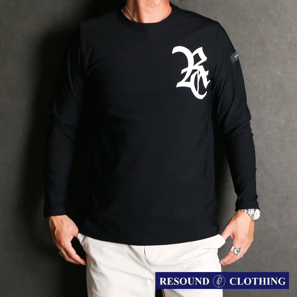 【RESOUND CLOTHING /リサウンドクロージング】RCnylon longsleave Tee - BKWH / ナイロンロングスリーブプルオーバー / RC37-T-002【メンズ】【貨物輸送無料】