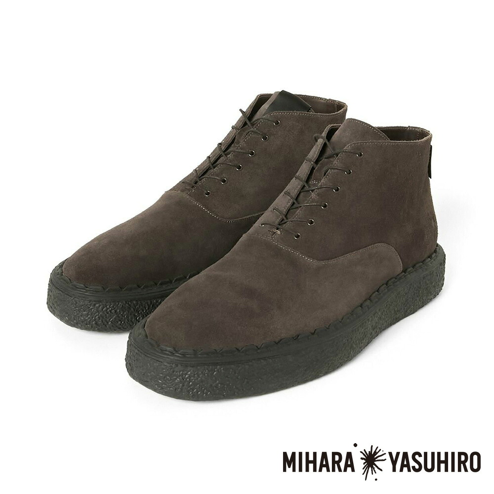 【Maison MIHARA YASUHIRO/住みか ミハラヤスヒロ】N.HOOLYWOOD × General Scale. Maison MIHARA YASUHIRO / Suede Lace-up Boots - Brown / 2252-SE01 【メンズ】【ユニ一発やる】【貨物輸送無料】