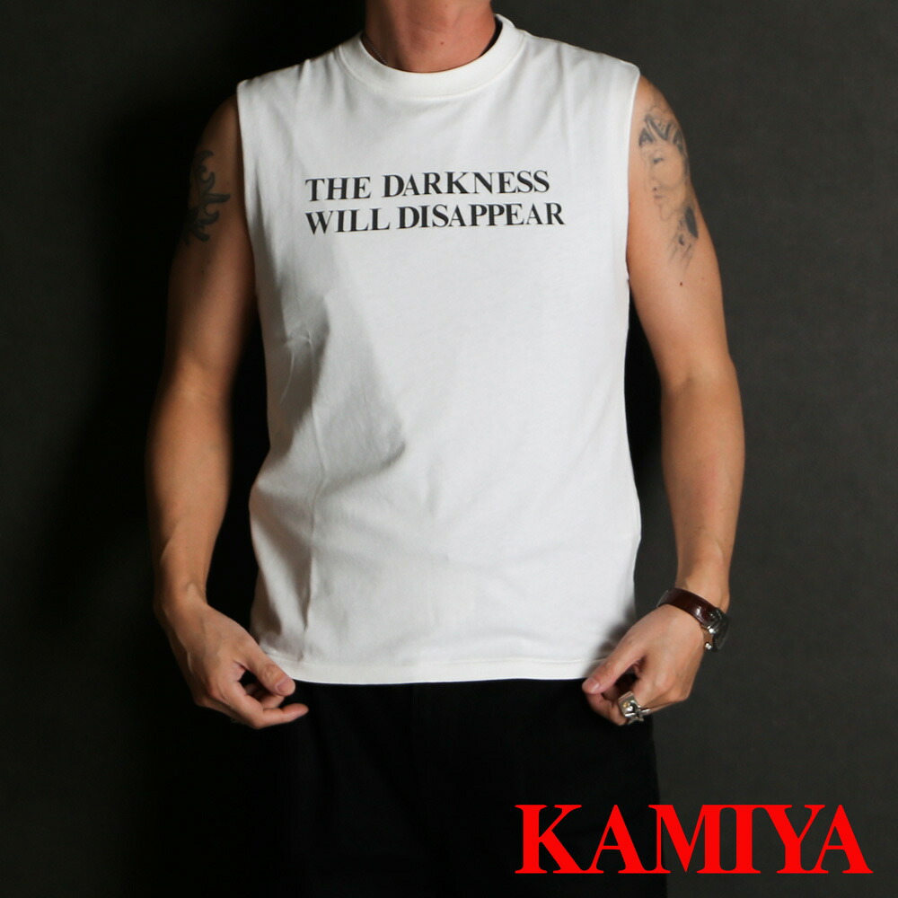【KAMIYA/カミヤ】Typography Short N/S Tee T/C - WHITE / ノースリーブ Tシャツ / G16TS094【送料無料】 9,240円