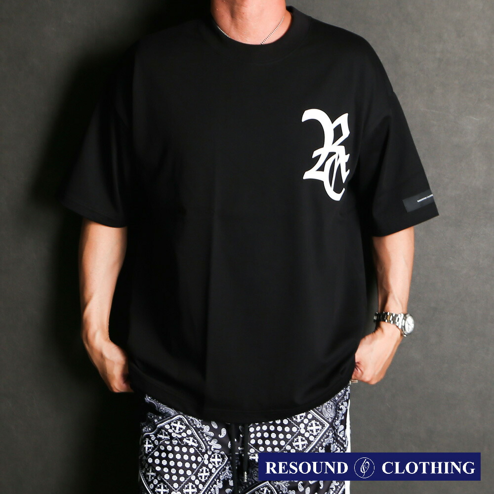【RESOUND CLOTHING /リサウンドクロージング】RC OVER TEE - BKWH / クルーネック Tシャツ / RC36-T-006【メンズ】【送料無料】