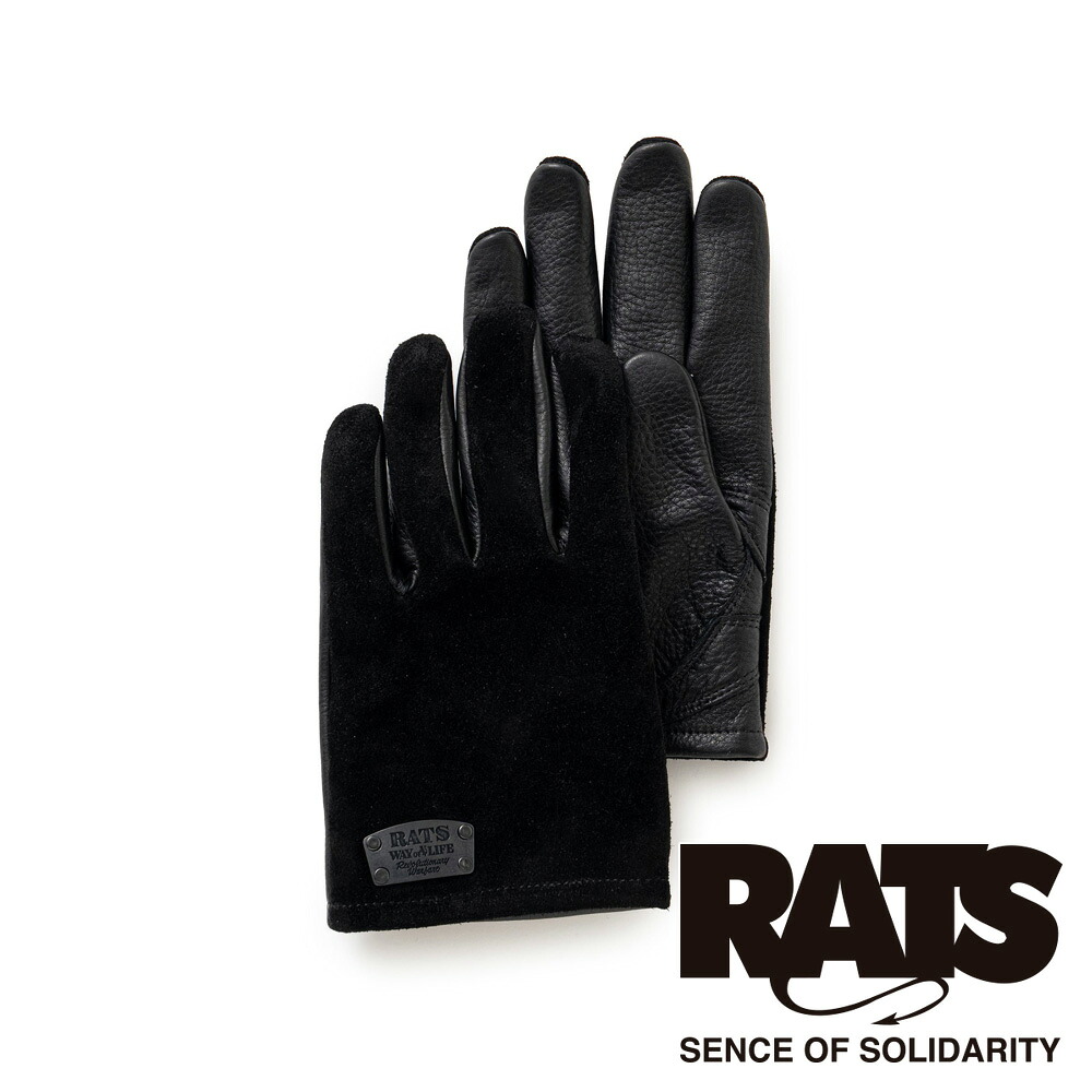 【RATS/ラッツ】LEATHER GLOVE - SUEDE LEATHER / レザーグローブ / 26'RA-0315【メンズ】【送料無料】