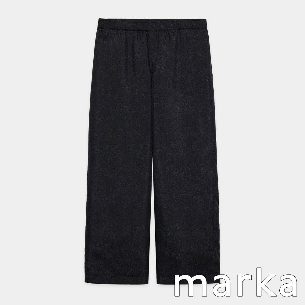 【marka/目じるし】WIDE LEG EASY SILK PANTS - PAISLEY / 8匁絹地羽二重 - ワイドレッグ イージーシルクパンツ / M26A21PT01C【メンズ】【貨物輸送無料】