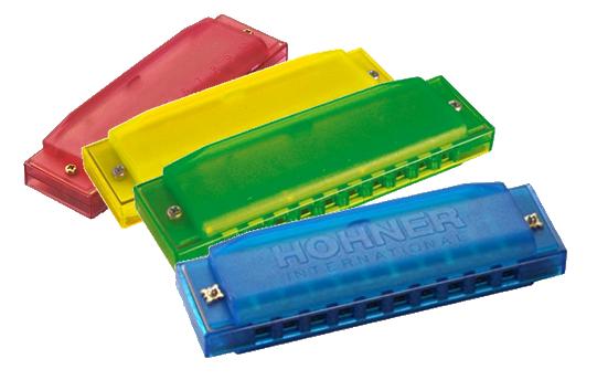 HOHNER ホーナー Happy Color Harp 10ホールハーモニカ 10穴ハーモニカ スケルトンデザイン お子様へのプレゼントにも