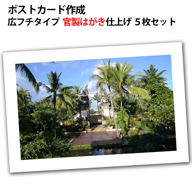 197円 即日発送 手軽に作れる 写真入りポストカード ５枚セット 官製はがき仕上げ 広フチタイプ 基本料金不要 結婚報告や誕生報告 季節のお便りにもおすすめ