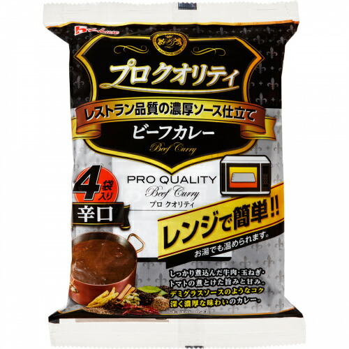 楽天市場】【宅急便】ハウス プロクオリティ ビーフカレー 4食入×4袋