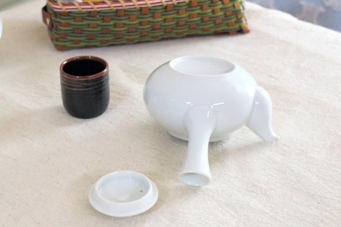 シンプル急須日本茶のティーバックにポットティーポット白い急須白い食器和食器陶器製表示在庫限り国産美濃焼