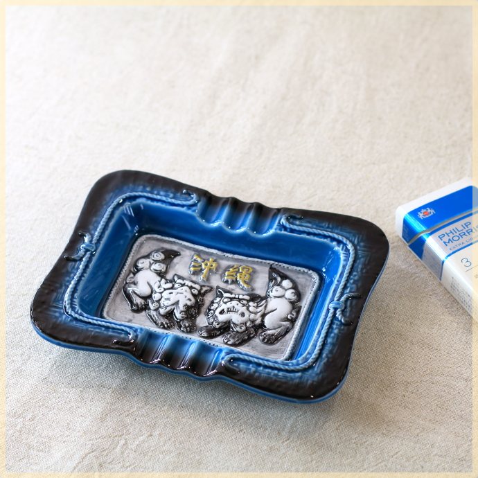 楽天市場】沖縄おみやげ灰皿 日本製 瀬戸焼 灰皿 陶器 陶器製