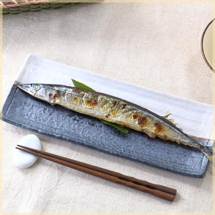 織部風魚型筆架