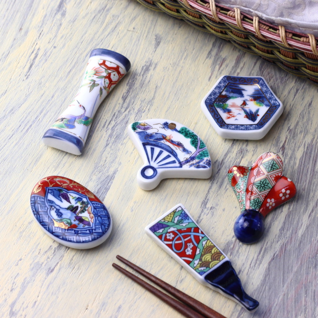 楽天市場】箸置き 京のお正月 5個セット 羽子板 やっこ凧 梅 鏡餅