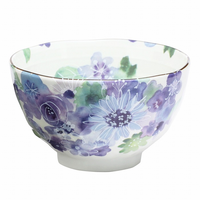 Amazon｜セラミック藍 百千鳥 飯碗揃 茶碗 5客 2538 ホワイト