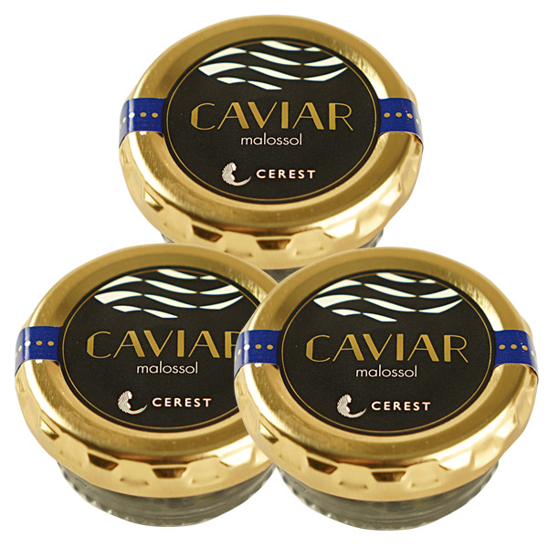 セレストオリジナル フランス産 キャビア10g×3<br>［冷蔵/冷凍可］【送料無料】【3～4営業日以内に出荷】