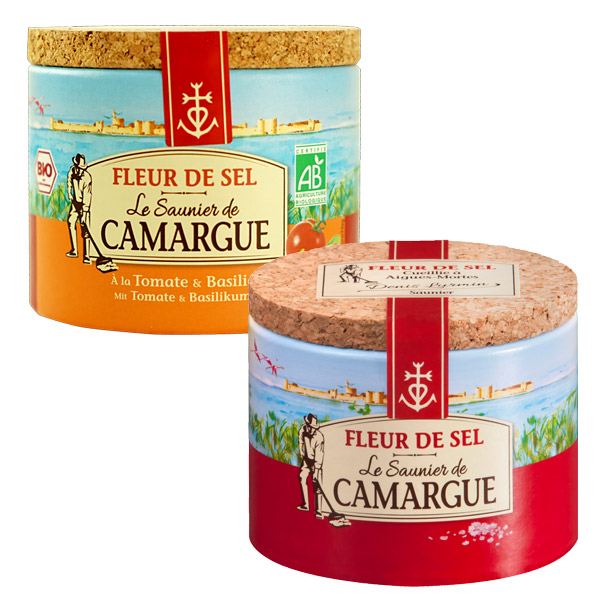 カマルグ フルール ド （訳ありセール格安） セル125g トマト 輝く高品質な 3〜4営業日以内に出荷 常温 バジル125gセット 送料無料