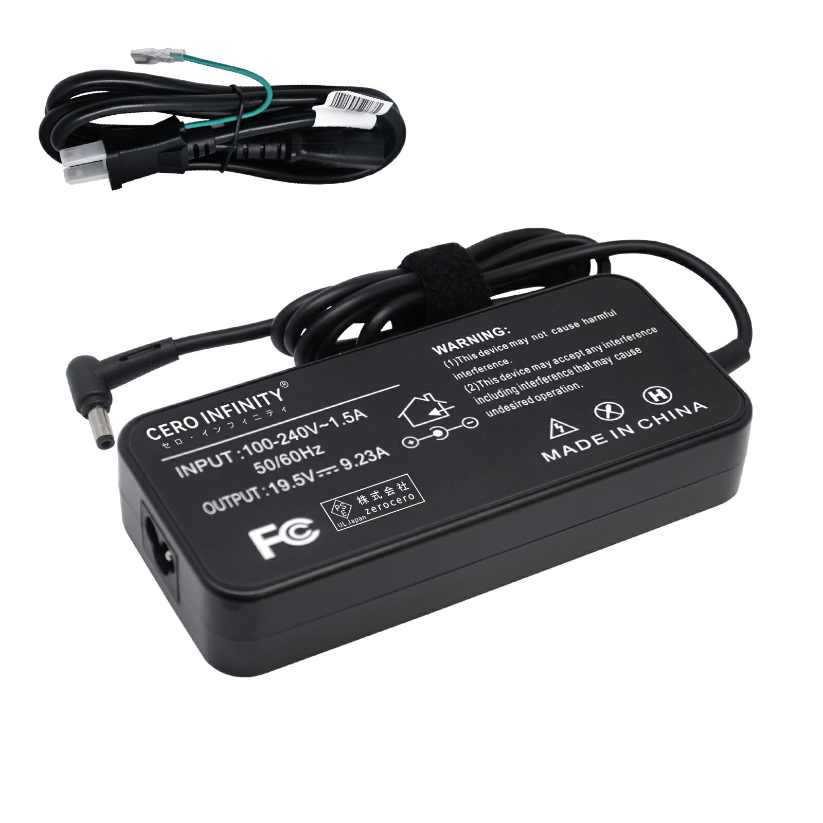 【期間限定 5倍】【新品1年保証】【電源ケーブル付き】 DELTA ADP-180MBK A17-180P1A A17-180P4A A15-180P1A 互換電源アダプター 180W 対応用 充電器 19.5V 9.23A コネクタサイズ：5.5x2.5mm 交換電源アダプタ 【PSE認証済】【送料無料】【送料無料】 YKU 2025KU-ZEJP