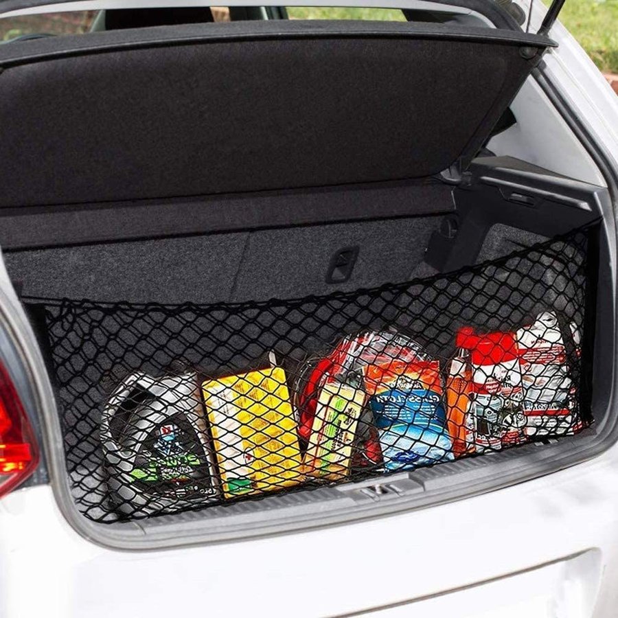 楽天市場 車 ネット 天井 収納 便利 ２層 グッズ ルーフ ラゲッジ 車内 車中泊 カーゴネット ラゲッジ トランクネット 荷崩れ防止 荷物固定 ゴムネット 荷物 Ces Store