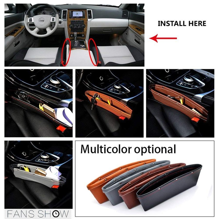 楽天市場 送料590円 コンソール ボックス 収納 整理 車用 小物入れ 車 センターコンソールボックス 収納 車載 シートポケット 隙間ポケット レザー調 Ces Store