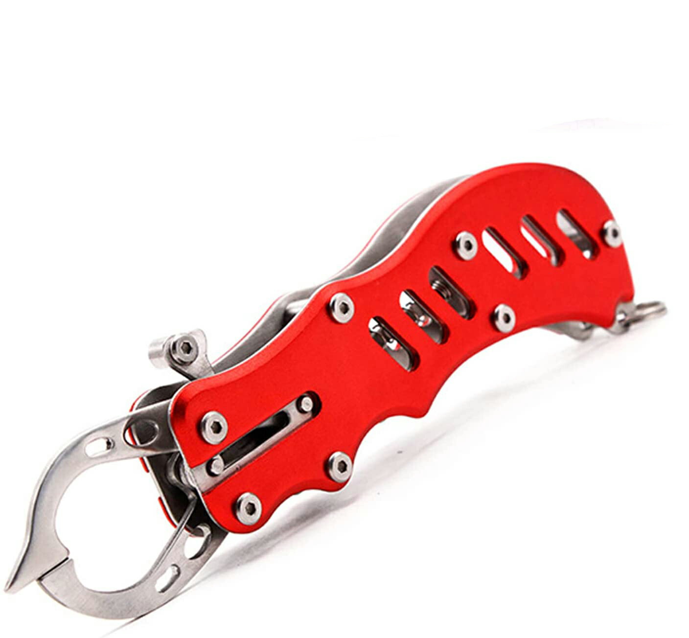 フィッシュグリップ 釣り フィッシングプライヤー フィッシュキャッチャー 魚掴み グリップ コンパクト ステンレス 釣り具 カラビナ付き 最大50 Offクーポン