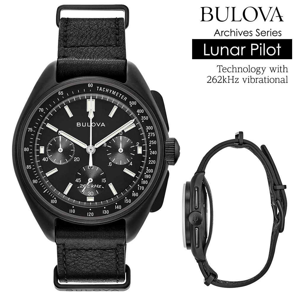 楽天市場 ブローバ 腕時計 Bulova 時計 メンズ腕時計 クロノグラフ アーカイブシリーズ ルナ パイロット ハイパフォーマンスクオーツ 262khz駆動 ブラックフェイス カーフレザーベルト Archive Series Lunar Pilot Chronograph 98a186 C Estjoli 楽天市場店