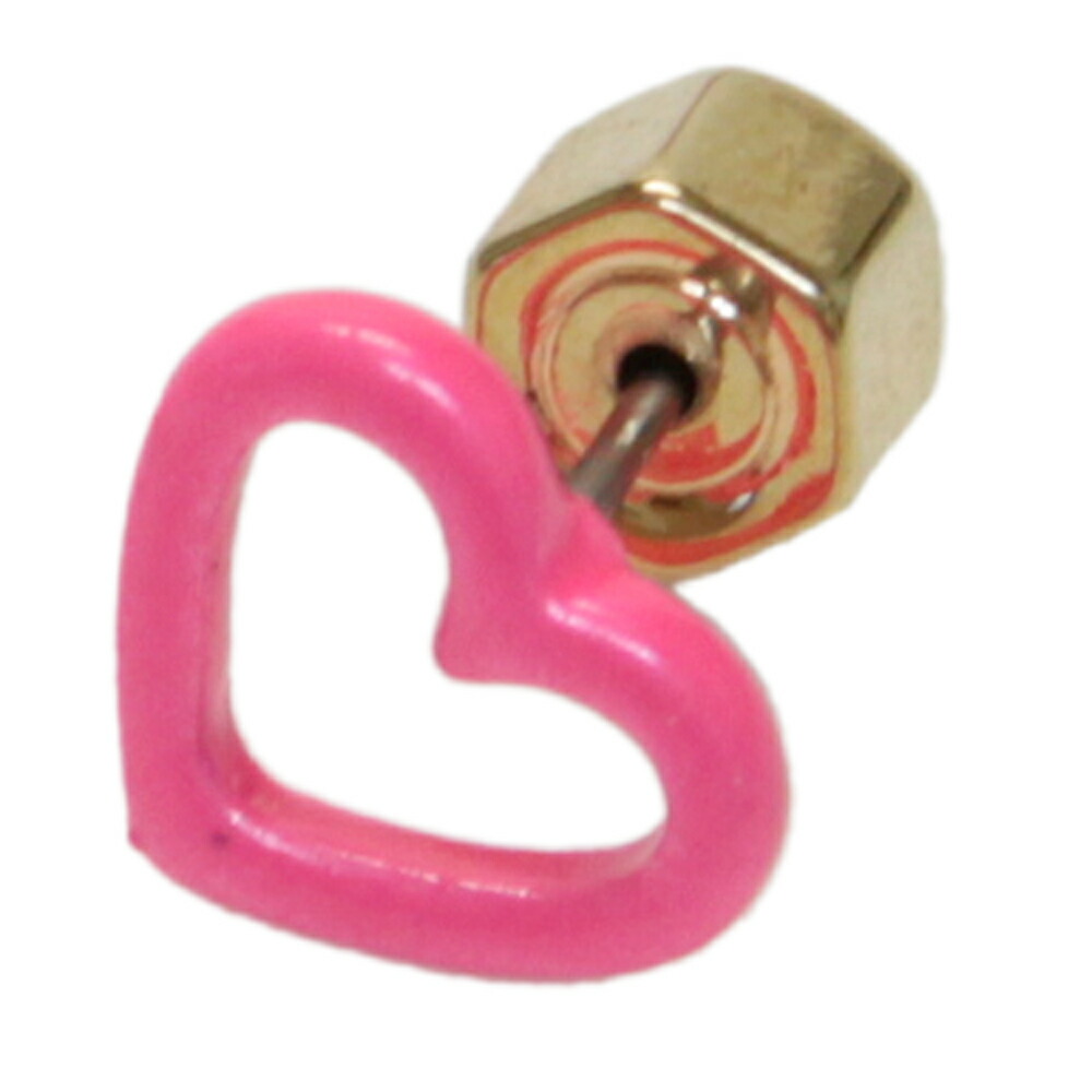 マークバイマークジェイコブス Marc By Marc Jacobs M 676 Knockout Pink エナメル オープンハート ピアス ピンク レディース アクセサリー Open Heart Studs septicin Com
