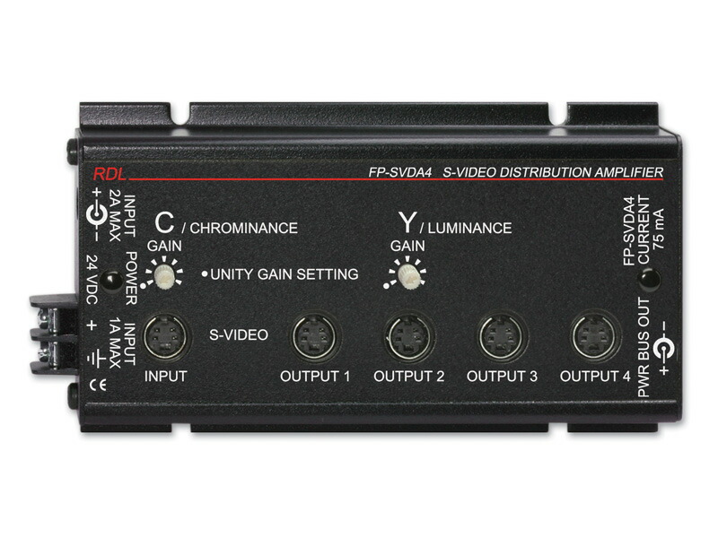 RDL FP-SVDA4 Ｓ－ビデオディストリビューションアンプ １×４ FPシリーズ 送料無料