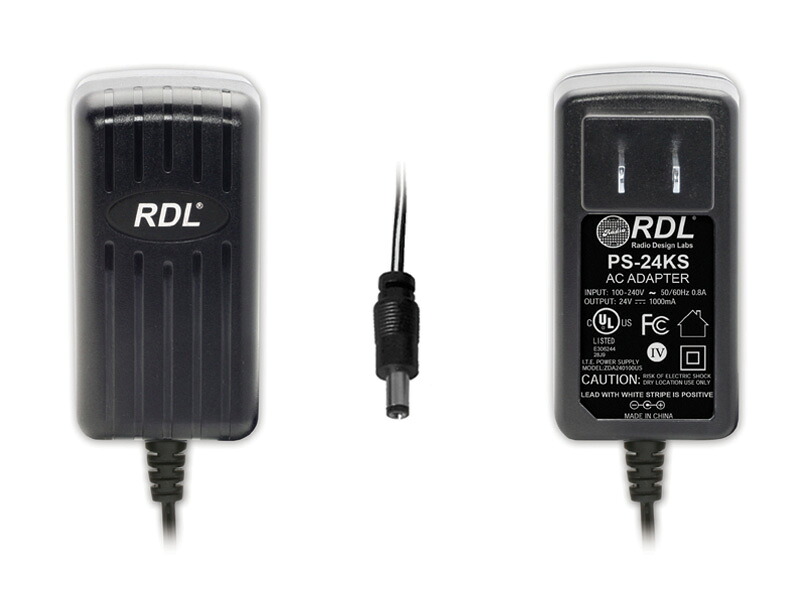 RDL ＰＳ－２４ＫＳ ２４Ｖｄｃスイッチング　パワーサプライ　－北米ＡＣプラグ、１Ａ、ｄｃプラグ 【送料無料】