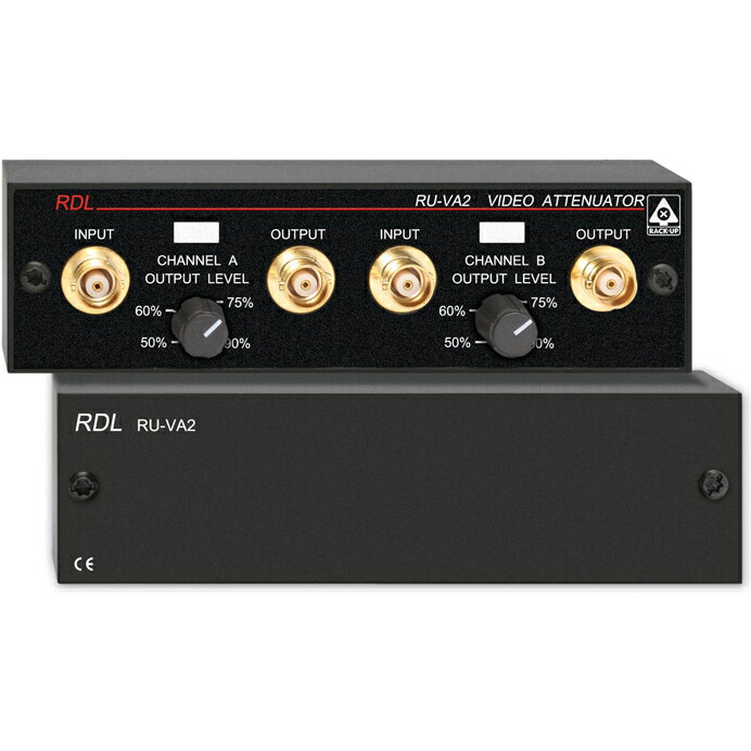 RDL RU-VA2 調節可能なデュアルビデオアッテネータ　－BNC 【送料無料】