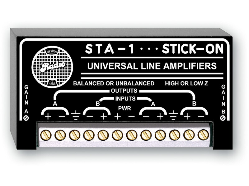 RDL STA-1 デュアル　バランス ／アンバランスラインアンプ -12～20dBゲイン 【送料無料】