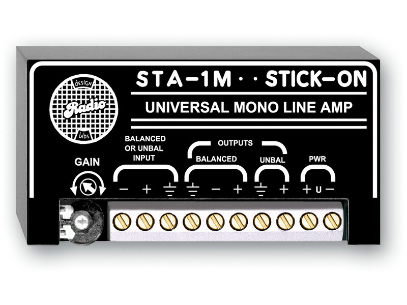 RDL STA-1M　 オーディオラインアンプ モノ：-14～14dBゲイン 【送料無料】